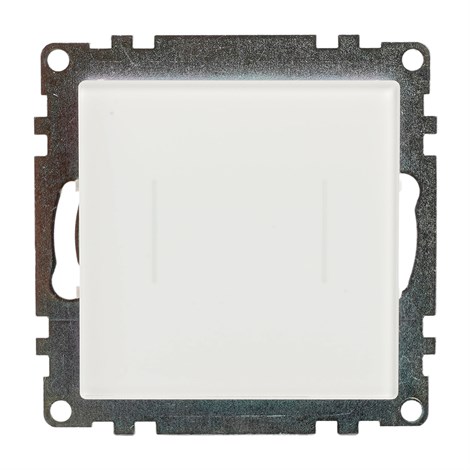 Выключатель 2-клавишный сенсорный (механизм) 250В, 5А, серия Катрин, белый - фото 97925