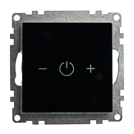 Выключатель диммирующий сенсорный (механизм) 250В, 150W, серия Катрин, черный - фото 97941