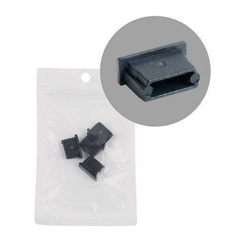 Заглушка без отверстия для профиля CAB251, LD376 (комплект 4шт) - фото 98109