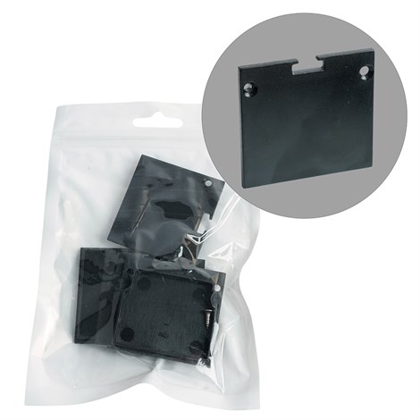 Заглушка без отверстия для профиля CAB268, LD367 (комплект 4шт) - фото 98138