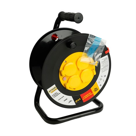 Катушка без провода 4-местная со шторками, с крышками STD44 - фото 99474