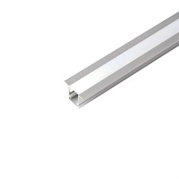 Профиль алюминиевый встраиваемый 9х12мм, серебро, 2м (в компл 2 загл.,4 крепежа) CAB242