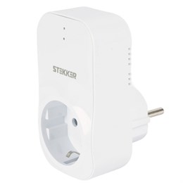 Реле напряжения для розетки STEKKER  VP-100W-3M, 230В, 16A,белый
