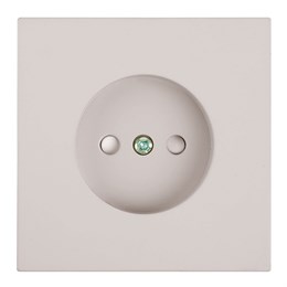 Розетка 1-местная с защитной шторкой (механизм), STEKKER, б/з, 250В, 16А, серия Мия, RST16-3109-08, пудровый жемчуг