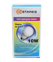 Светодиодная лампа Estares Classic GL-10 10W/Cool White E27