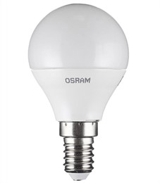 LV CLP 60 7SW/830 220-240V FR E14 560lm 180* 25000h шарик OSRAM LED-лампа