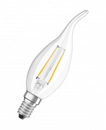 FIL LSCL BA40 4W/827 230V CL E14 470lm - LED лампа свеча на ветру OSRAM