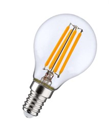 FIL SCL P60 5W/827 230V CL FIL E14 600lm FS1 OSRAM - шарик FILLED OSRAM