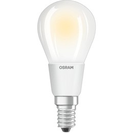 Светодиодная лампа OSRAM LED PCL P40D 4,5W/827 230V FR FIL E14 DIM 470lm FS1 шарик