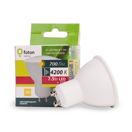 FL-LED PAR16 7.5W 220V GU10 4200K 56xd50 700Лм FOTON LIGHTING - лампа