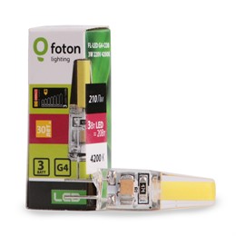 FL-LED G4-COB 3W 220V 4200К G4 210lm 10*32mm FOTON_LIGHTING - лампа