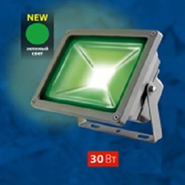 Прожектор светодиодный ULF-S01-30W/GREEN IP65 110-240В