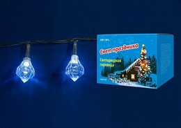 Светодиодная гирлянда «Брильянты» Uniel ULD-S0700-050/DTA WHITE IP20 DIAMONDS Белый свет