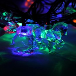 Новогодняя гирлянда Пингвины Лошадки Олени многоцветные KOC GIR30LEDMIX3