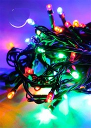Новогодняя уличная гирлянда КОС GIR 200LED RGB IP44