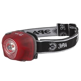 Фонарь ЭРА G3W Налобный 3W LED, коллиматор, 3хААА, 4 режима