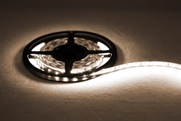 Лента светодиодная 3528, 4,8W/m белая теплая LED 60