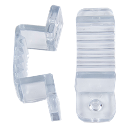 Ecola LED strip 220V connector holder скоба крепежная для IP68 16x8 ленты уп. 10шт