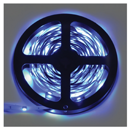 Ecola LED strip STD 7,2W/m 12V IP20 10mm 30Led/m Blue синяя светодиодная лента на катушке 5м