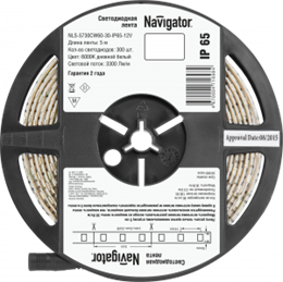 Светодиодная лента Navigator 71 698 NLS-5730CW60-30-IP65-12V R5