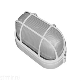 Светильник НПБ1402 белый/овал с реш. 60Вт IP54 TDM