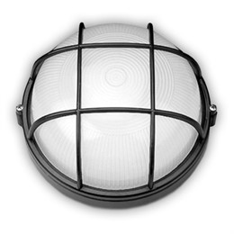 Светильник НПБ1302 черный/круг с реш. 60Вт К IP54 TDM