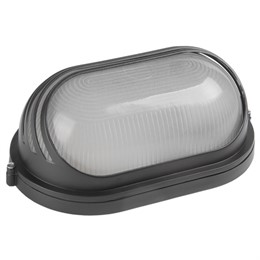 Светильник Vito VT-301DG 60W E-27 овал Серый с речничкой IP54