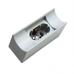 FL-Socket S14s*2 Plastic White FOTON_LIGHTING - 2 патрона в комплекте LEDnear двухцокольная
