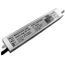 FL-PS TP12030 Pout= 30Вт, Uout=12В, Uin=170-250В, IP67, 220x30x20mm, - метал. герм. транс-тор