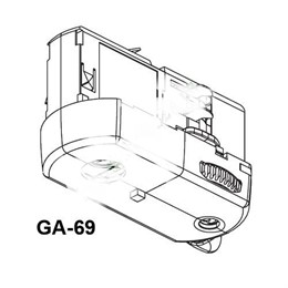 GA69-2 Мультиадаптер Nordic 6А, 250V черный (нагрузка до 5 кг)