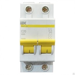Автомат IEK 2п C/ 20А ВА 47-29