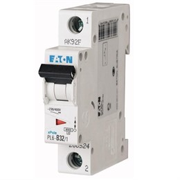 Автоматический выключатель 1п C 32А PL6-C32/1 6кА EATON 286536