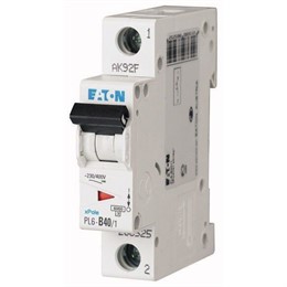 Автоматический выключатель 1п C 40А PL6-C40/1 6кА EATON 286537