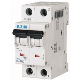 Автоматический выключатель 2п C 40А PL4-C40/2 4.5кА EATON 293146