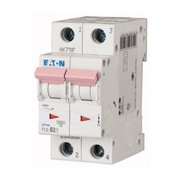 Автоматический выключатель 2п C 16А PL6-C16/2 6кА EATON 286567