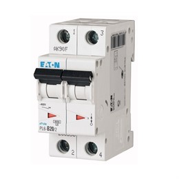 Автоматический выключатель 2п C 20А PL6-C20/2 6кА EATON 286568