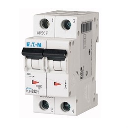 Автоматический выключатель 2п C 32А PL6-C32/2 6кА EATON 286570