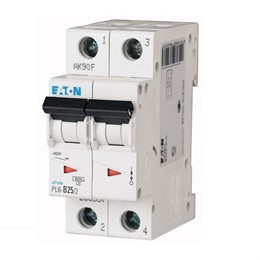 Автоматический выключатель 2п C 25А PL6-C25/2 6кА EATON 286569