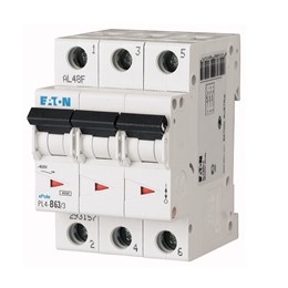 Автоматический выключатель 3п C 10А PL4-C10/3 4.5кА EATON 293159