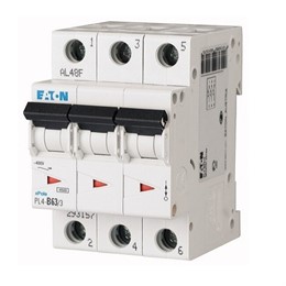 Выключатель авт. мод. 3п C 63А PL4-C63/3 4.5кА EATON 293166