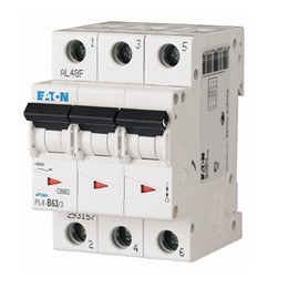 Выключатель авт. мод. 3п C 50А PL4-C50/3 4.5кА EATON 293165