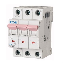 Автоматический выключатель 3п C 16А PL6-C16/3 6кА EATON 286601