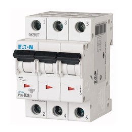 Автоматический выключатель 3п C 32А PL6-C32/3 6кА EATON 286604