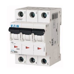 Автоматический выключатель 3п C 50А PL6-C50/3 6кА EATON 286606