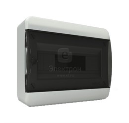 Щит навесной Tekfor BNK 40-12-1 12 модулей черная дверца IP40