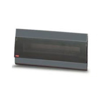 ABB Estetica Бокс встраиваемый серый 12мод. с дымчатой гориз. дв. IP40