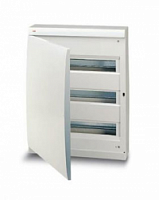 ABB Unibox Бокс навесной белый 54мод. с белой дв. IP41 (с клеммным блоком)
