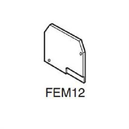 ABB FEM12 Изолятор торцевой для M16/12 синий