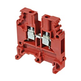 ABB M4/6 Entrelec Клеммник винтовой до 4 мм.кв., красный