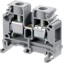 ABB M10/10 Entrelec Клеммник винтовой до 10 мм.кв., серый "фазный"